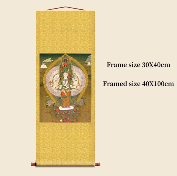 Ming and Qing Dynasty Land and Water Painting Thangka(15） - Image 2