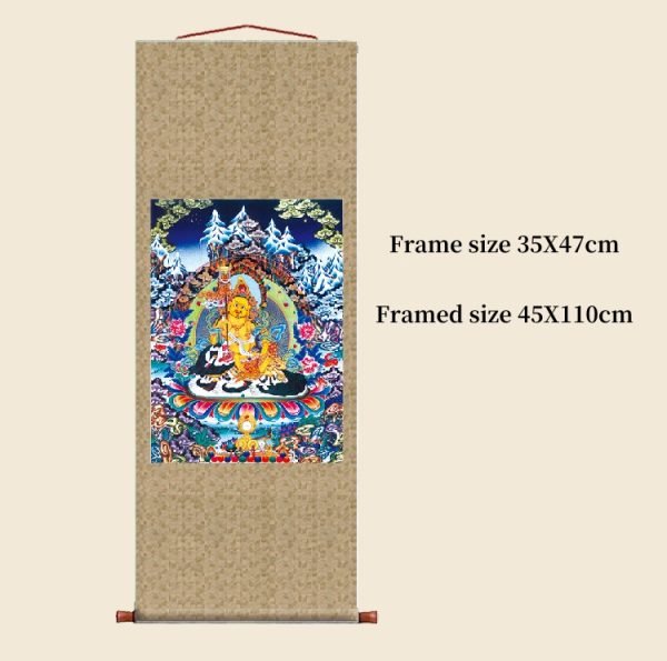 Ming and Qing Dynasty Land and Water Painting Thangka(28) - Image 3