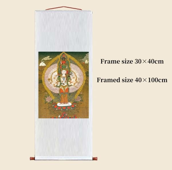 Ming and Qing Dynasty Land and Water Painting Thangka(15） - Image 3