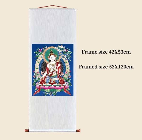 Ming and Qing Dynasty Land and Water Painting Thangka(26) - Image 4