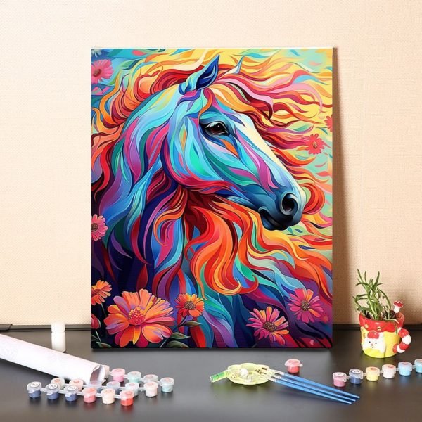 Colorful Horses