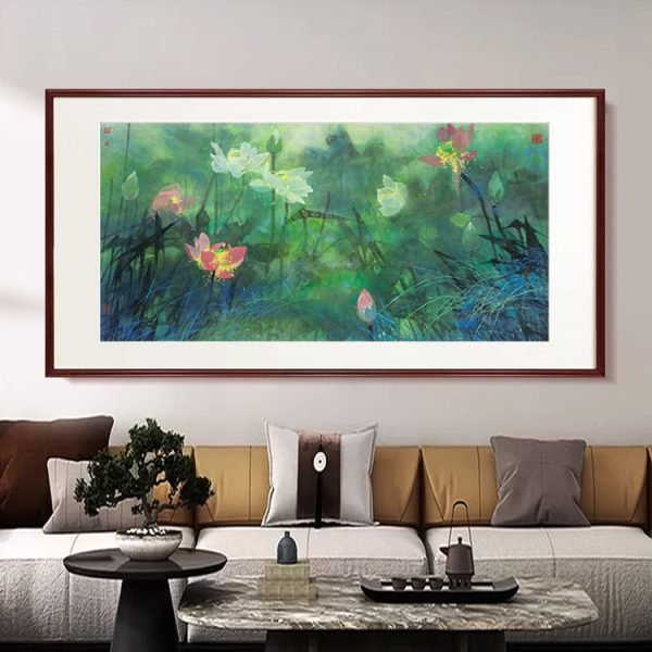 Lotus Flower Decorative Painting - Image 4