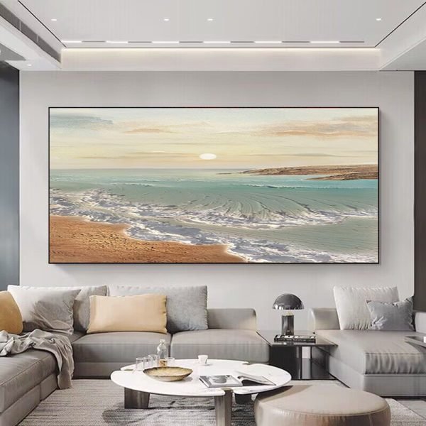 Hand-painted Oil Painting Landscape Sunrise