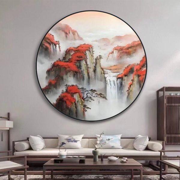 Hand Painted Cushion Hanging Painting