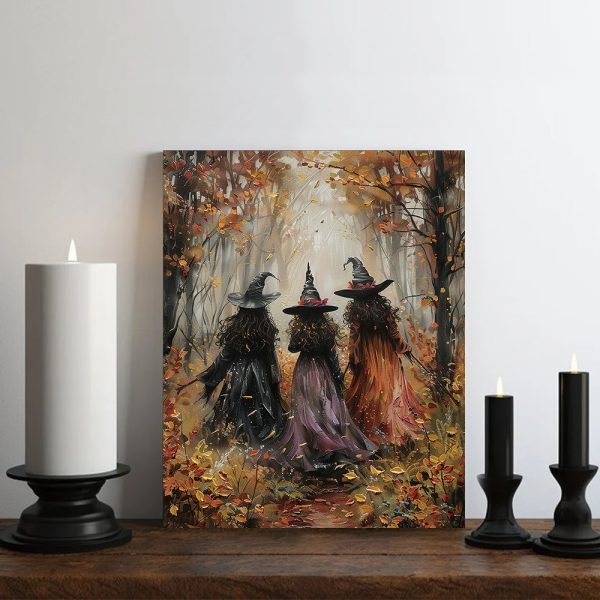 Hot sale Halloween black skull decorative wall art vintage gothic style literary painting core bedroom airbrush