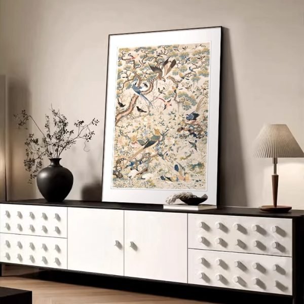 Chinese antique style vintage flowers and birds - Image 4