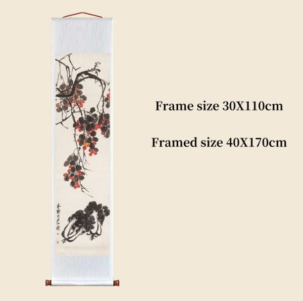【Fruits and Vegetables】Qi Baishi-Axial Painting Masterpiece Replica - Image 3