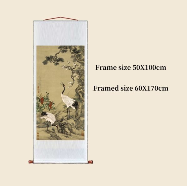 【Pine, Plum and Crane】Shen Quan, Qing Dynasty Masterpiece Replica - Image 2