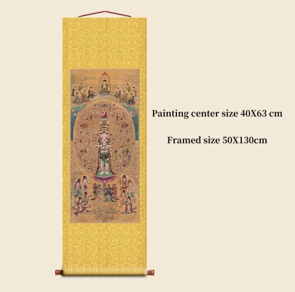 Ming and Qing Dynasty Land and Water Painting Thangka(5) - Image 2