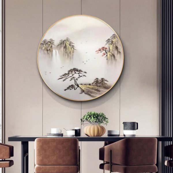 Pure Hand-painted New Chinese Landscape Painting - Image 5