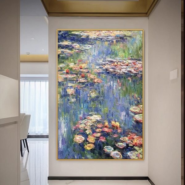 Hand-painted oil painting Monet 【Sleeping Lotus】 - Image 3