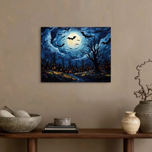 Van Gogh Creative Abstract Wall Painting Halloween Pumpkin - Image 3