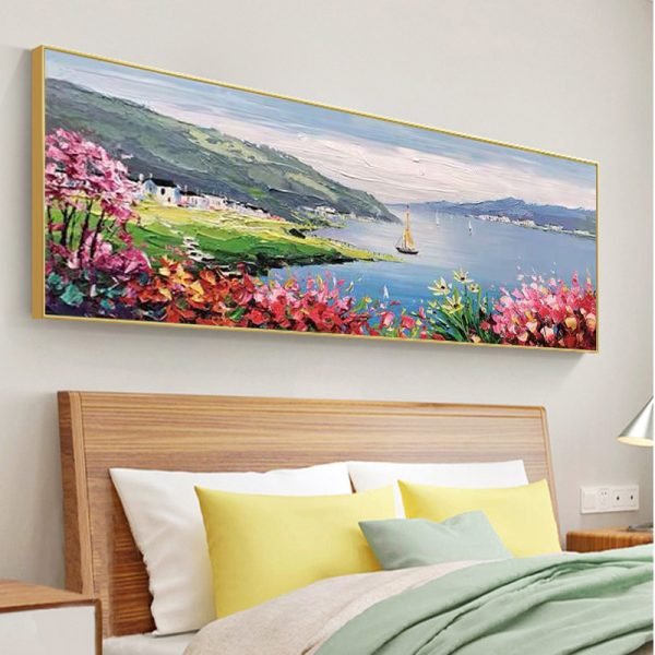 Pure hand-painted oil painting seascape - Image 4