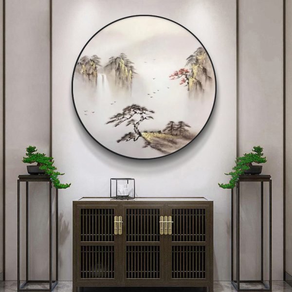 Pure Hand-painted New Chinese Landscape Painting - Image 4