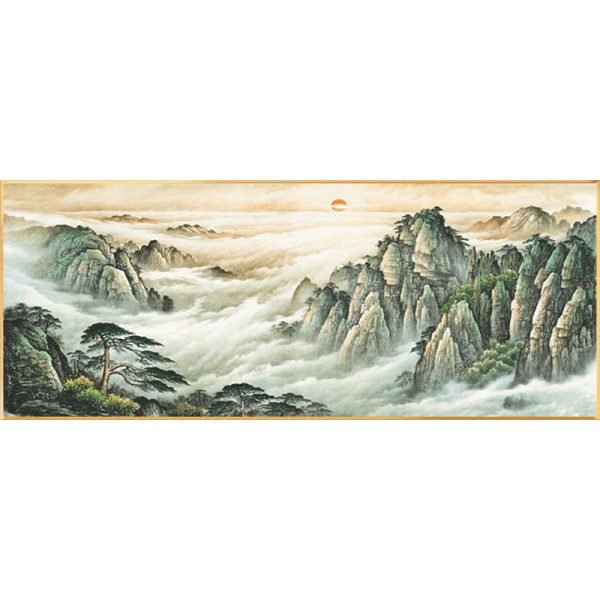 Hand-painted Chinese Landscape Painting - Image 2