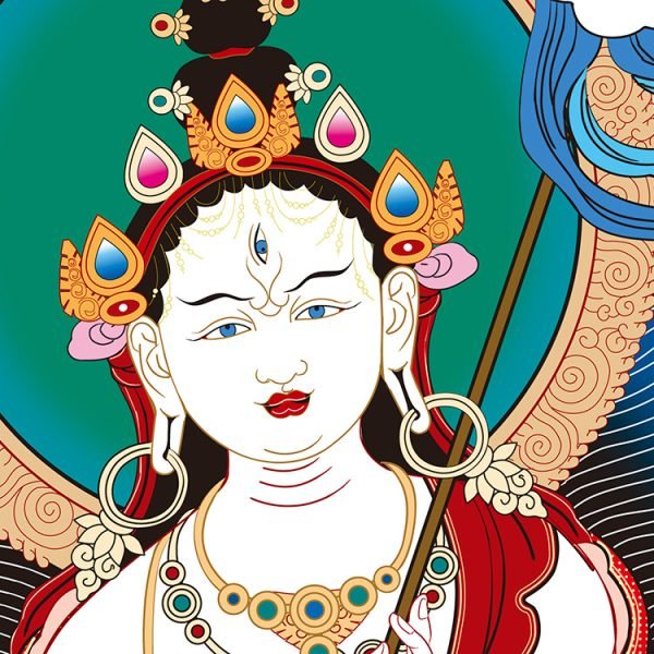 Ming and Qing Dynasty Land and Water Painting Thangka(26) - Image 8