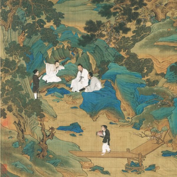 Qiu Ying Peach Garden Wonderland Painting - Image 3