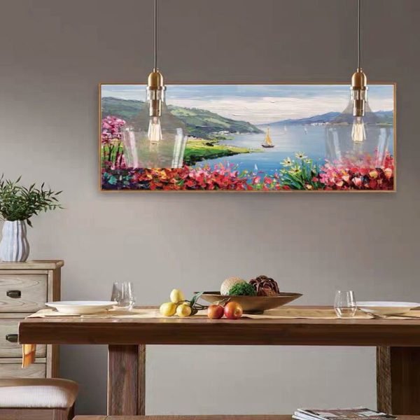 Pure hand-painted oil painting seascape - Image 3