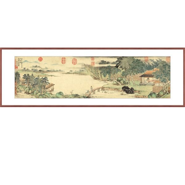 Chinese Vintage Painting with Qin and Friends - Image 2