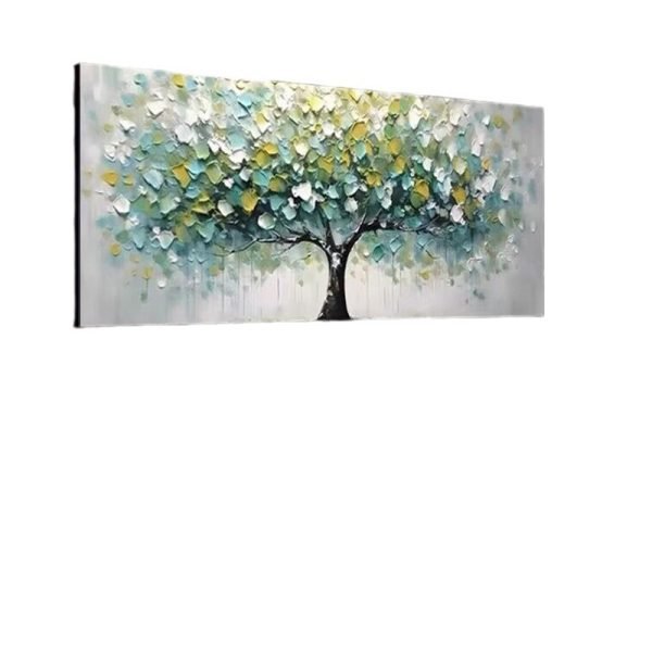Handmade Oil Painting Fortune Tree - Image 2