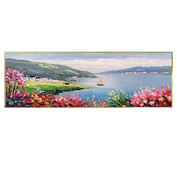 Pure hand-painted oil painting seascape - Image 2