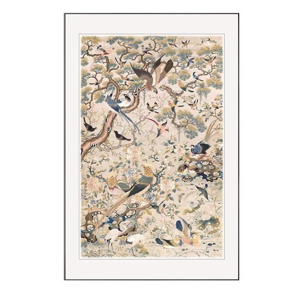 Chinese antique style vintage flowers and birds - Image 2