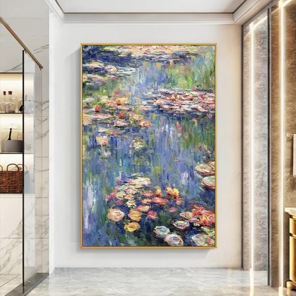 Hand-painted oil painting Monet 【Sleeping Lotus】