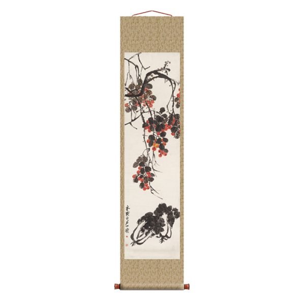 【Fruits and Vegetables】Qi Baishi-Axial Painting Masterpiece Replica - Image 2