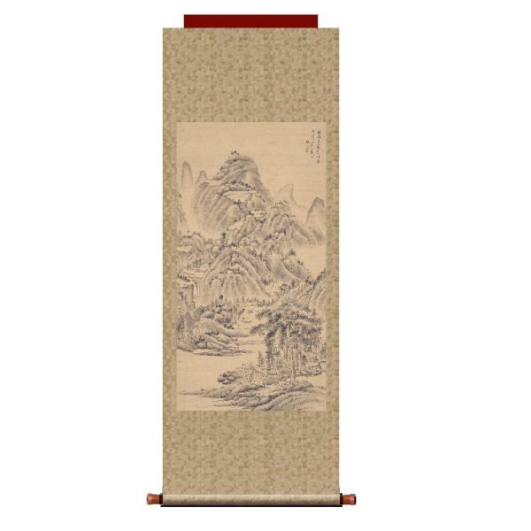 【Landscape Axis】Qian Weiqiao, Qing Dynasty Masterpiece Replica - Image 2