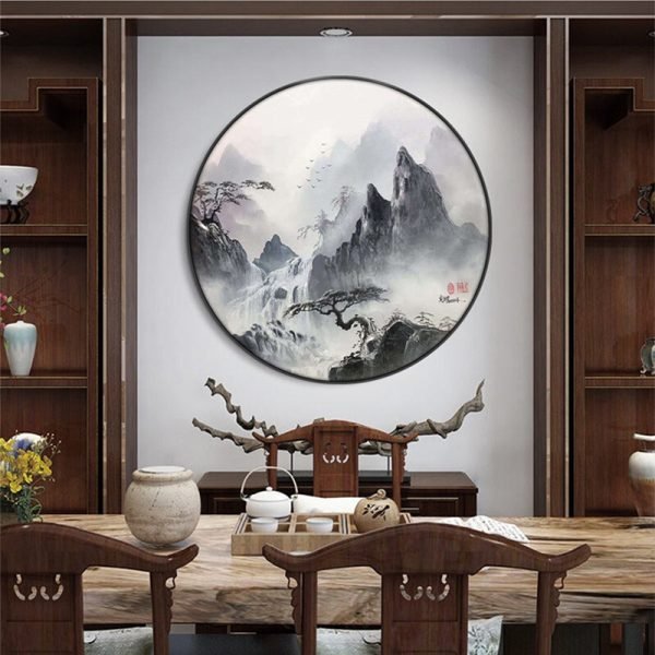 Chinese Living Room Mural Landscape