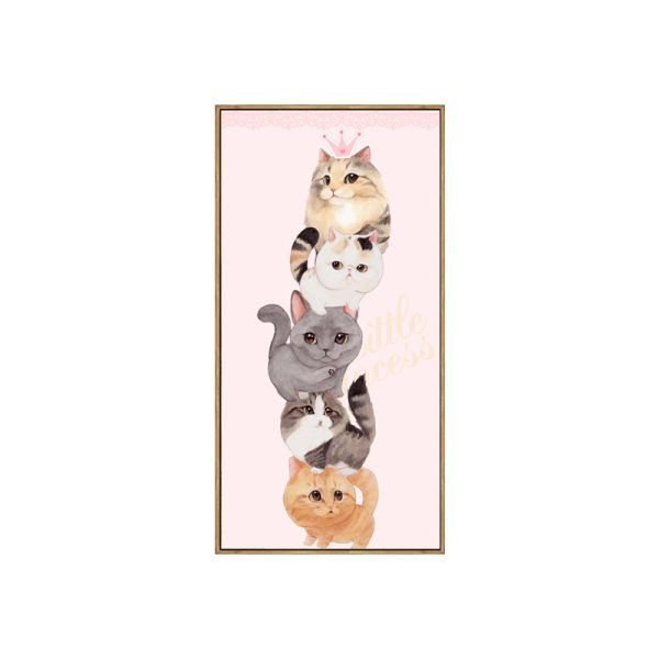 【Hand-painted】Cartoon Cat Cute Princess Crown Decoration Painting - Image 2