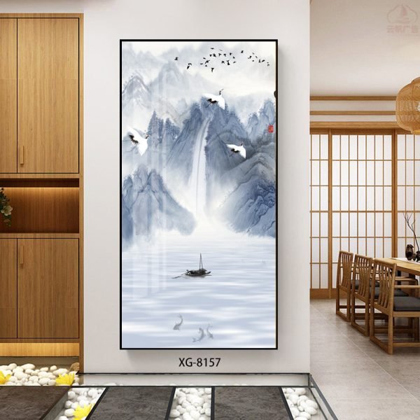 Mountains and Cranes