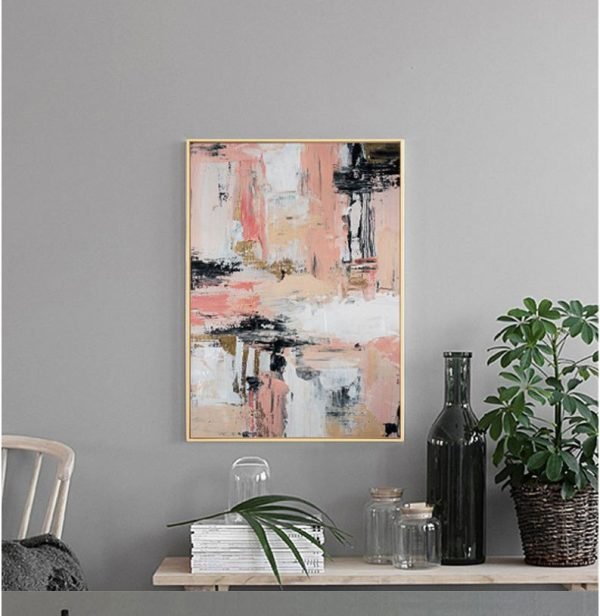 Abstract painting wall