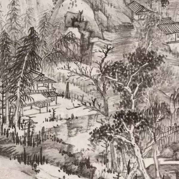 Landscape with Plum Taoist【Wang Jianfang】 - Image 7