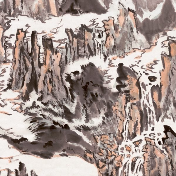 【On a Hill Road】Lu Yanshao-Axial Painting Masterpiece Replica - Image 5