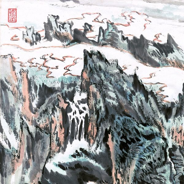 【Yandang Rock Waterfall】Lu Yanshao-Axial Painting Masterpiece Replica - Image 7