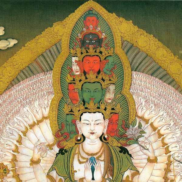 Ming and Qing Dynasty Land and Water Painting Thangka(15） - Image 4
