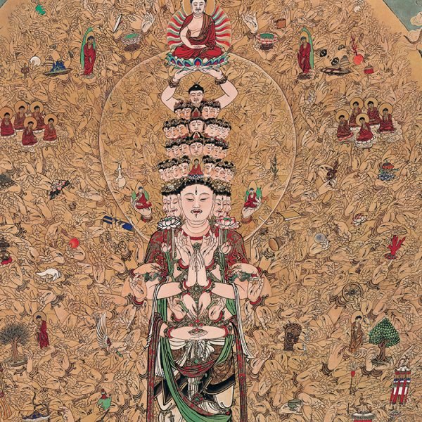 Ming and Qing Dynasty Land and Water Painting Thangka(5) - Image 7