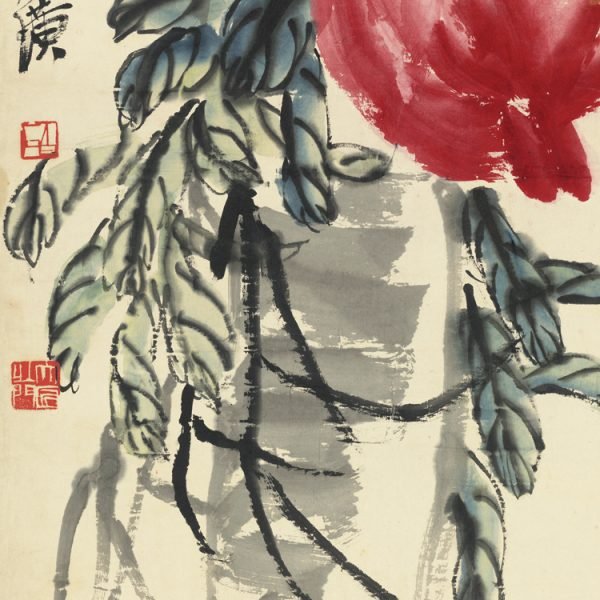 【Longevity Peach】Qi Baishi-Axial Painting Masterpiece Replica - Image 8