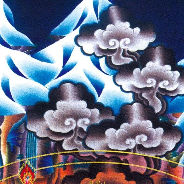 Ming and Qing Dynasty Land and Water Painting Thangka(28) - Image 7