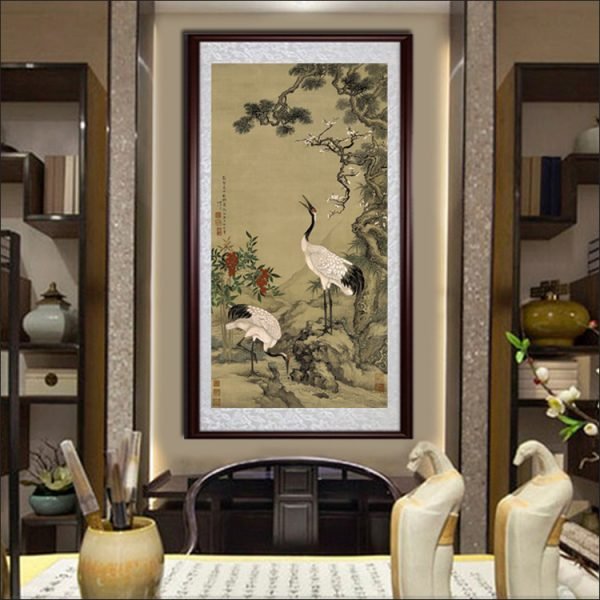 【Pine, Plum and Crane】Shen Quan, Qing Dynasty Masterpiece Replica - Image 9
