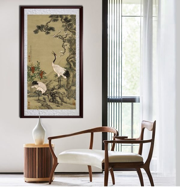 【Pine, Plum and Crane】Shen Quan, Qing Dynasty Masterpiece Replica - Image 8