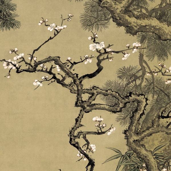 【Pine, Plum and Crane】Shen Quan, Qing Dynasty Masterpiece Replica - Image 4